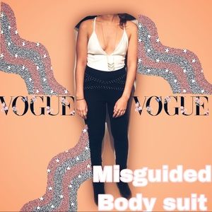Misguided White bodysuit